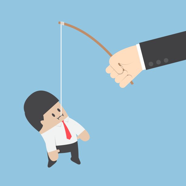 商人吃鱼饵图片下载