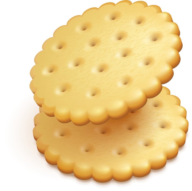 酥饼零食孤立图片下载