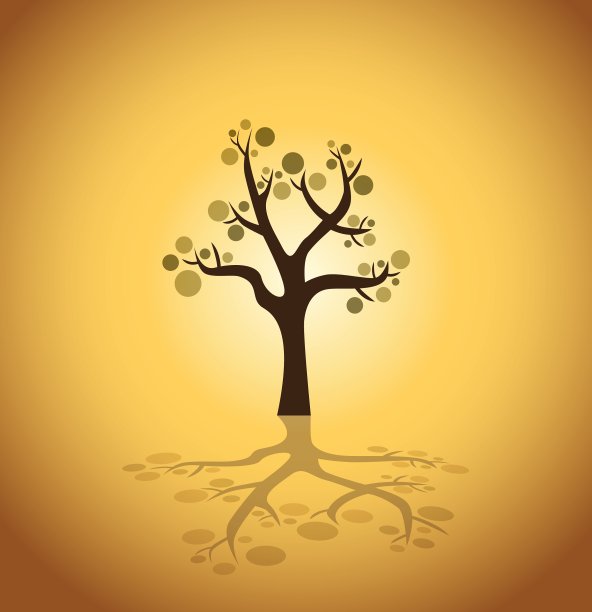 树的轮廓图片下载