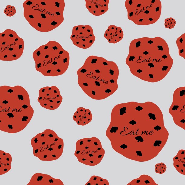 仙境世界里的爱丽丝吃我饼干图片下载