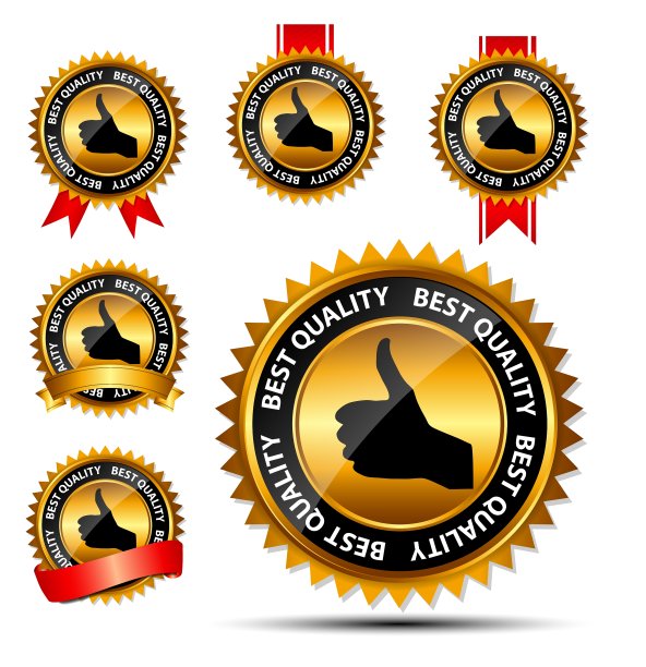 金色标志标签模板图片下载