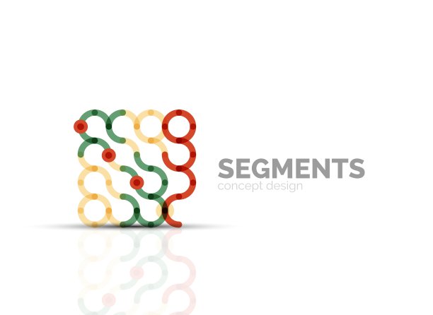 轮廓最小抽象几何标志图片下载