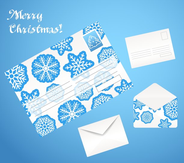 圣诞节信封套图片下载