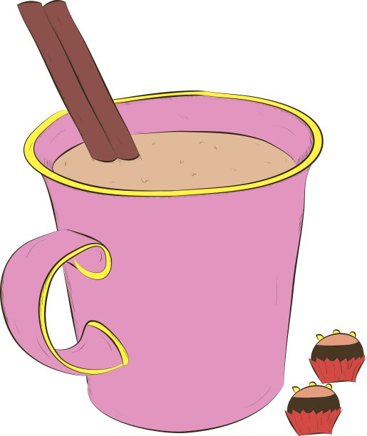 一杯咖啡和糖果图片下载