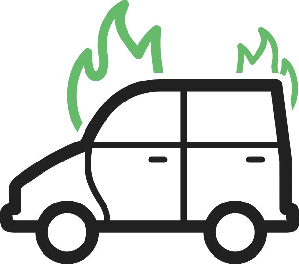 汽车着火了图片下载
