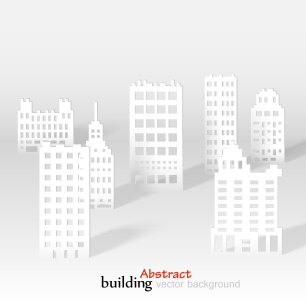 3D纸城市天际线图片下载