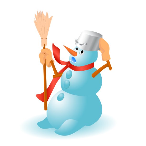 圣诞节非常可爱的雪人图片下载