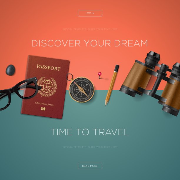 旅游网站模板图片下载