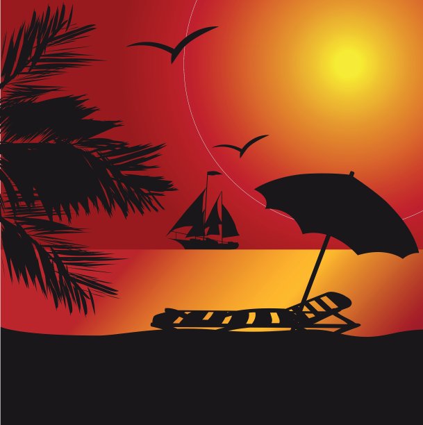 海边的日落图片下载