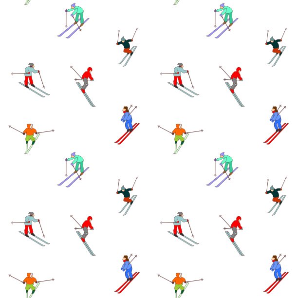 快乐的滑雪者图片下载