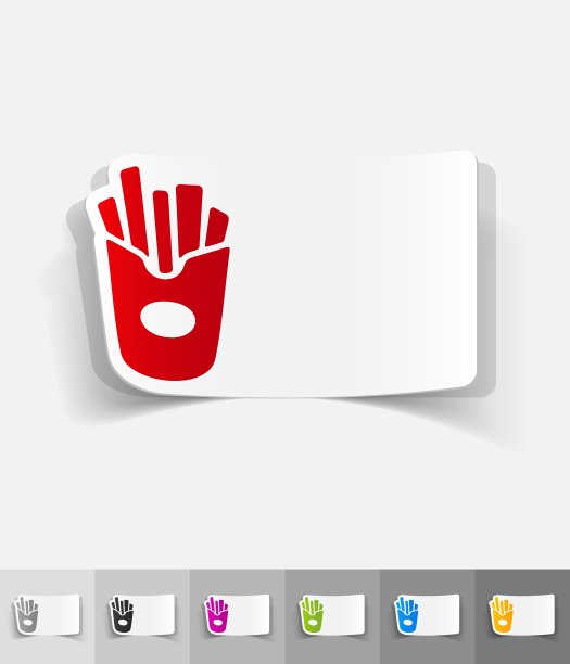 炸薯条的现实设计元素图片下载