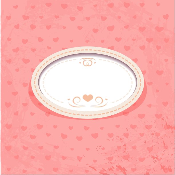 粉红色背景上的复古框架图片下载