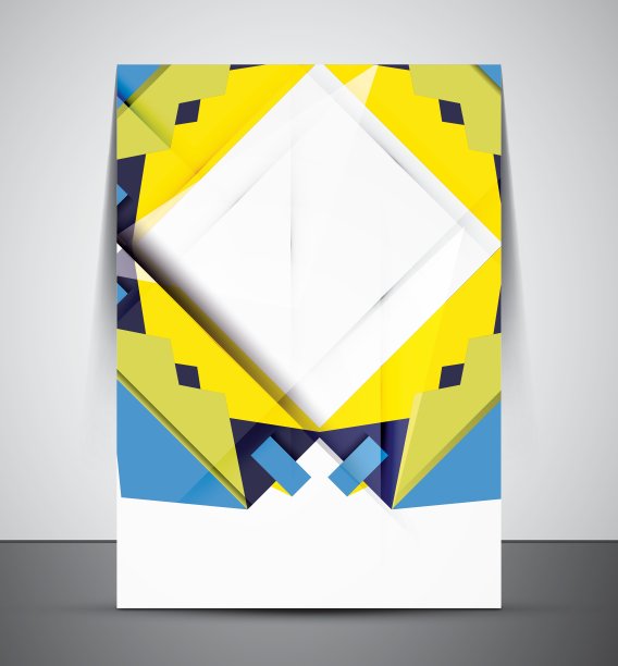 多用途CMYK几何打印模板图片下载