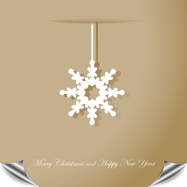 圣诞背景与雪花图片下载