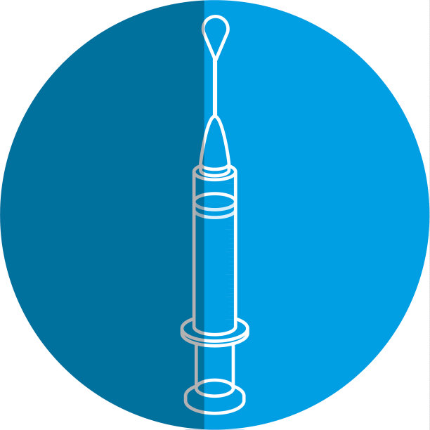 医用注射器隔离图标图片下载
