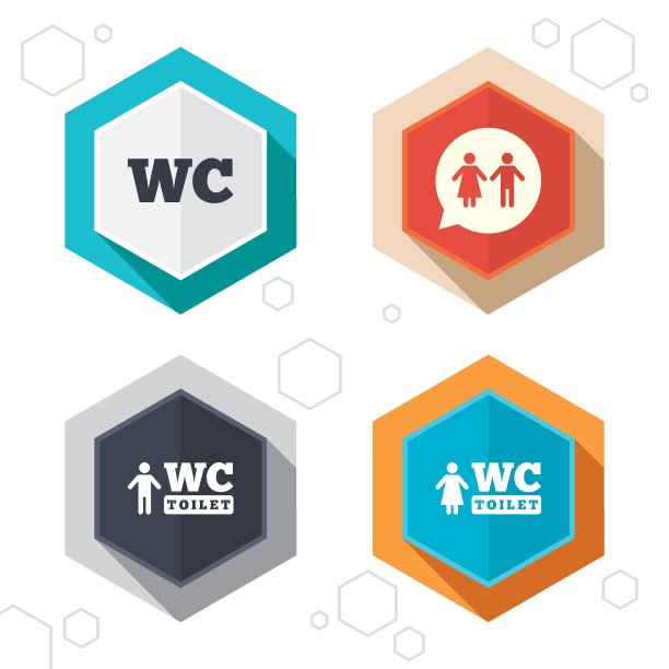 厕所图标的男厕所和女厕所图片下载