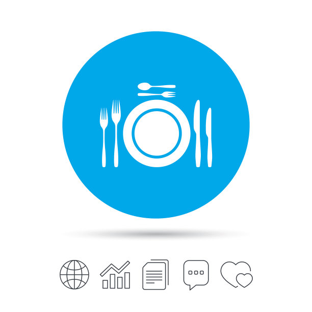 用刀叉装盘子图片下载