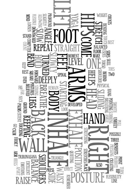 瑜伽为电脑用户的三角形文本字图片下载