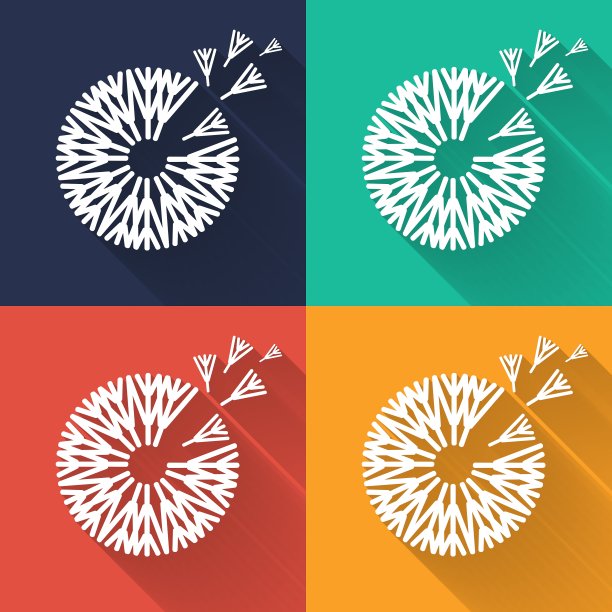 概念蒲公英在平面设计图片下载