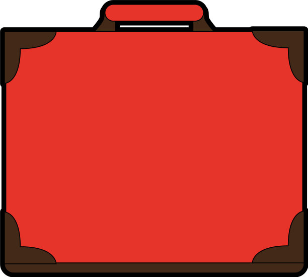 复古旅行箱图标形象图片下载