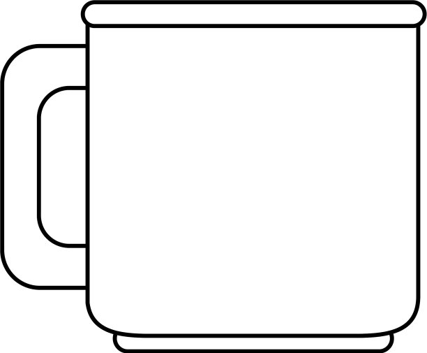 杯子或杯子的图标形象图片下载