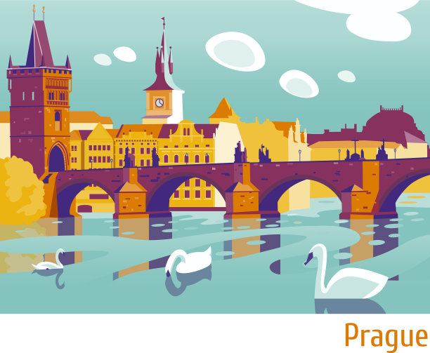 布拉格查尔斯桥素材图片
