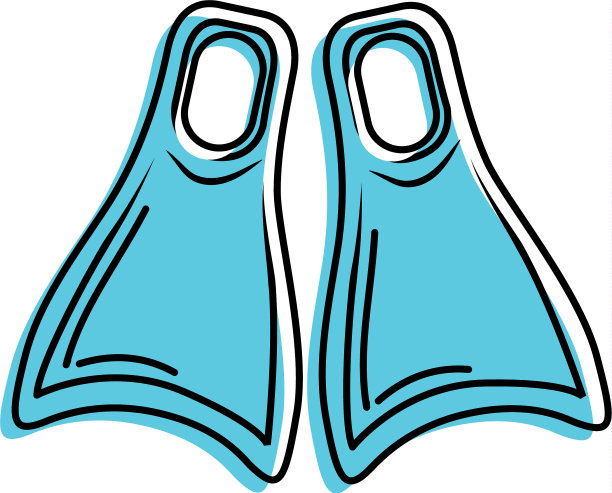 潜水鳍可进行水下探险图片下载