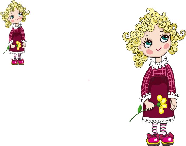 一个复古风格的女孩的照片图片下载