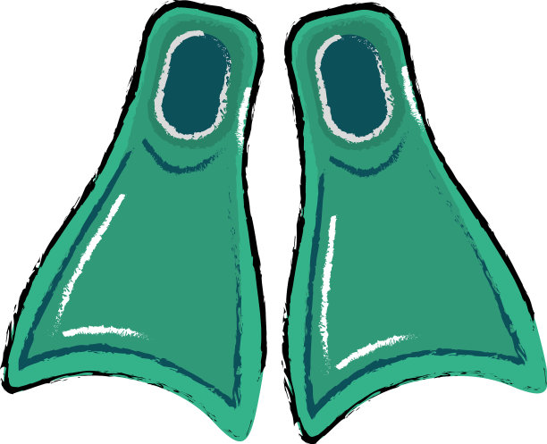 潜水鳍可进行水下探险图片下载