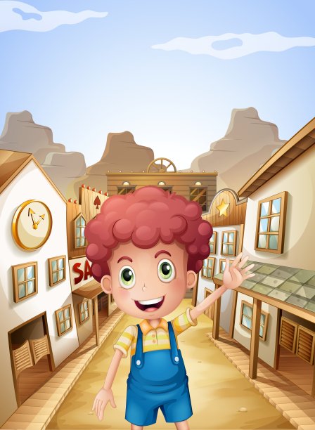 一个小男孩在酒吧里图片下载