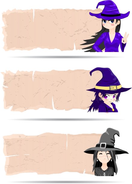 贴纸万圣节女巫图片下载