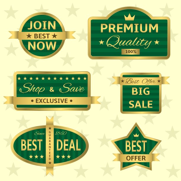 绿色标签图片下载