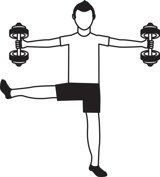 运动员头像角色举重图标图片下载