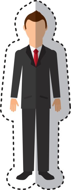 商人头像孤立图标图片下载