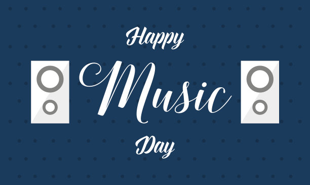 世界音乐日横幅背景风格图片下载