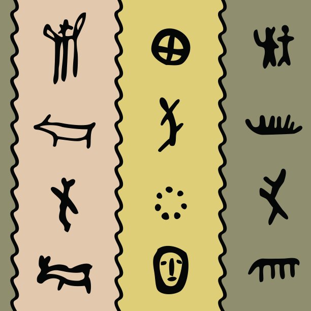 岩石雕刻图案图片下载