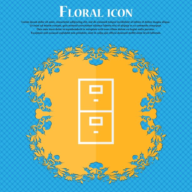 安全标志图标存款锁符号花卉公寓图片下载