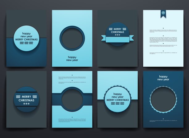 一套宣传册海报设计模板图片下载