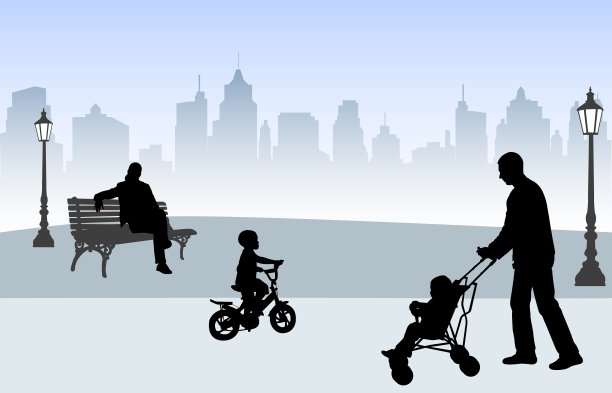 街上的人们图片下载