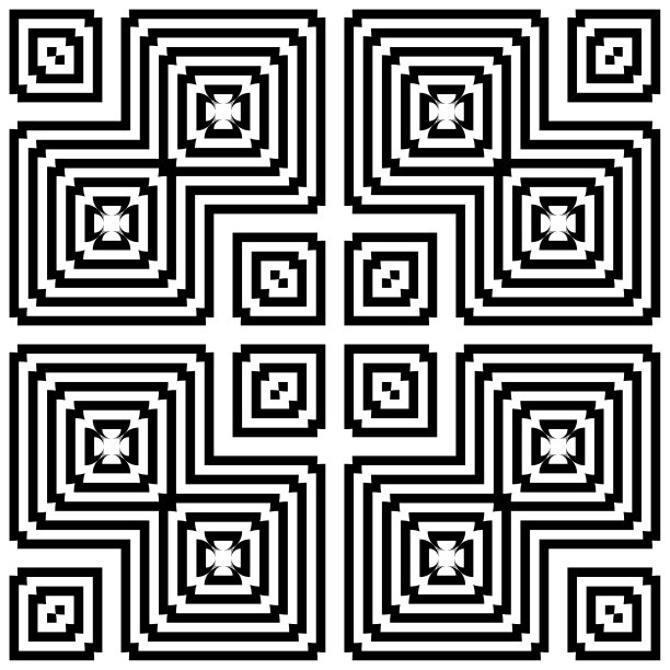 设计无缝单色几何图案图片下载