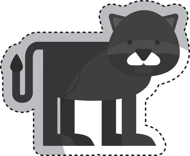 可爱的panter角色图标图片下载