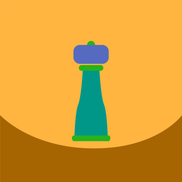 平面图标设计集盐和胡椒图片下载