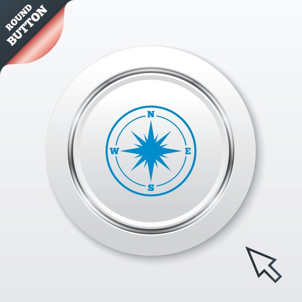 罗盘标志图标Windrose导航符号图片下载