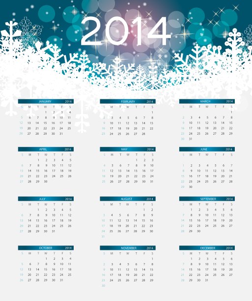 2014年历图片下载