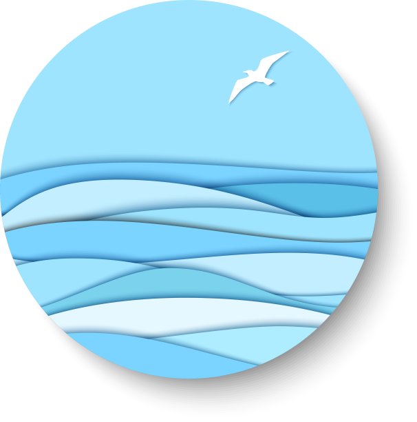 3d纸效果海景图片下载