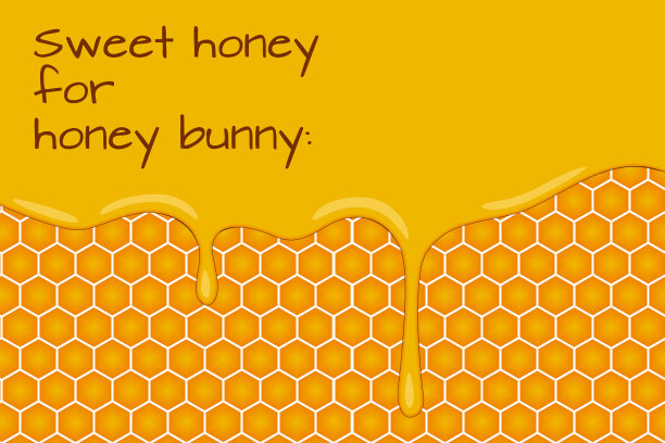 蜂蜜兔子的甜蜜蜂蜜图片下载