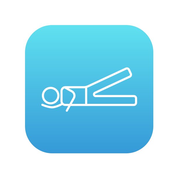 男人躺着和抬腿的图标线图片下载