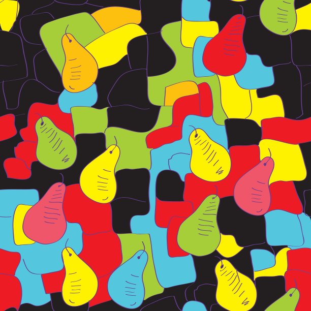 摘梨无缝图案图片下载