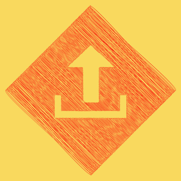 上传签名，红色涂鸦图片下载