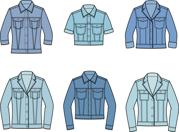 牛仔外套组图片下载